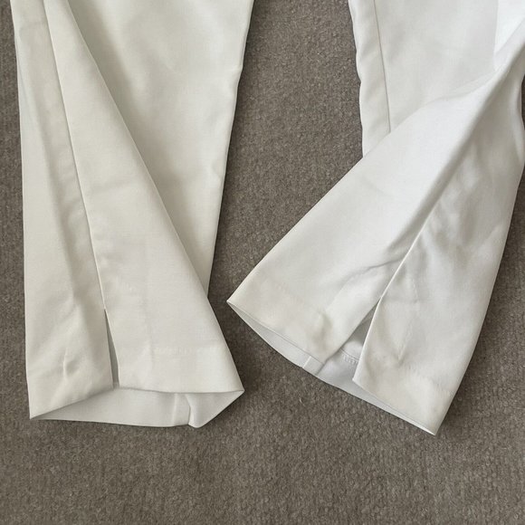 Chico's Pants Womens 00 (Size 2) White Cropped Stretch Side Zip Casual Summer - Picture 13 of 13